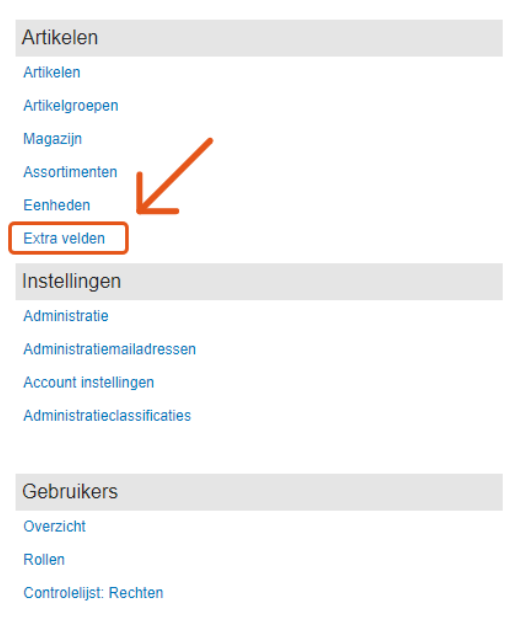 Extra Veld Aanmaken Exact Online